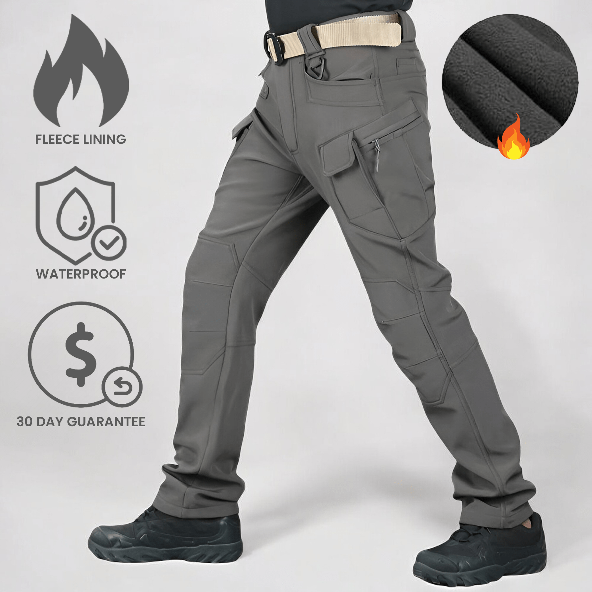 Fleece Lined Waterproof Utility Trousers The True Tailor Company