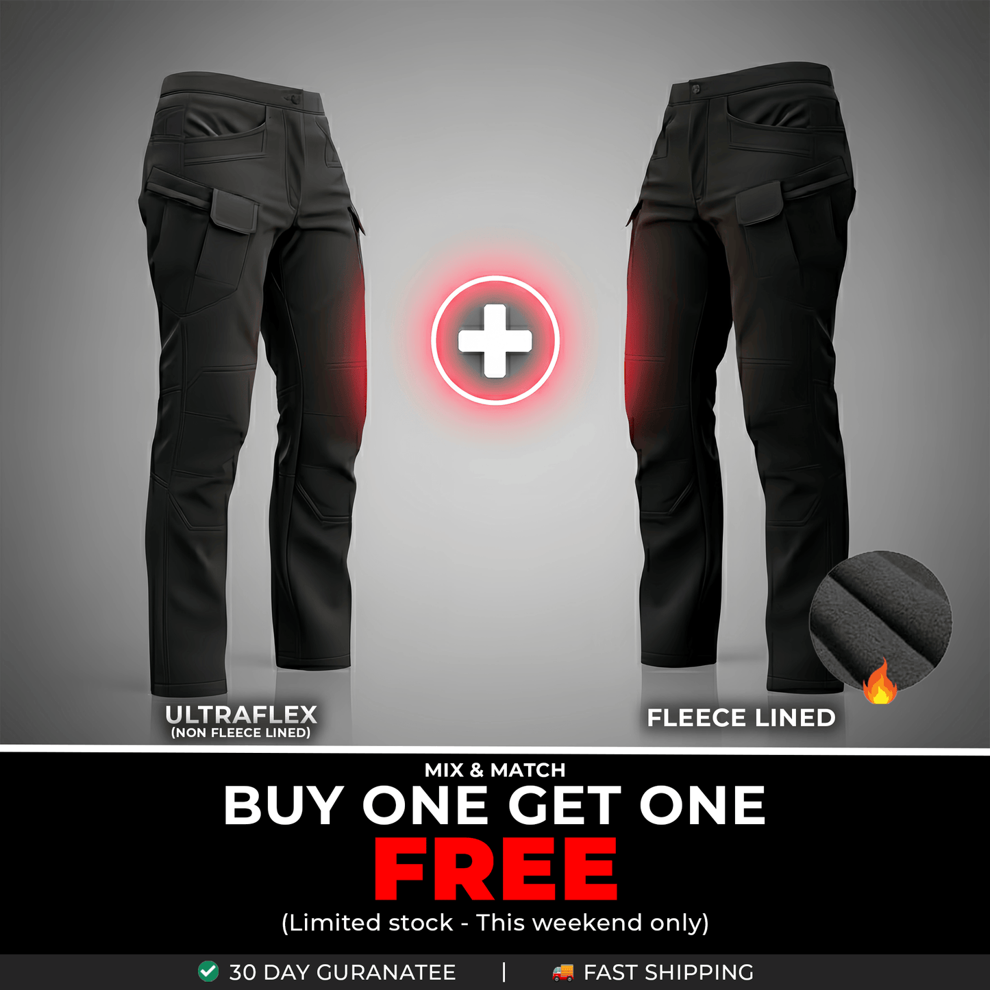 Fleece Lined Work Trousers