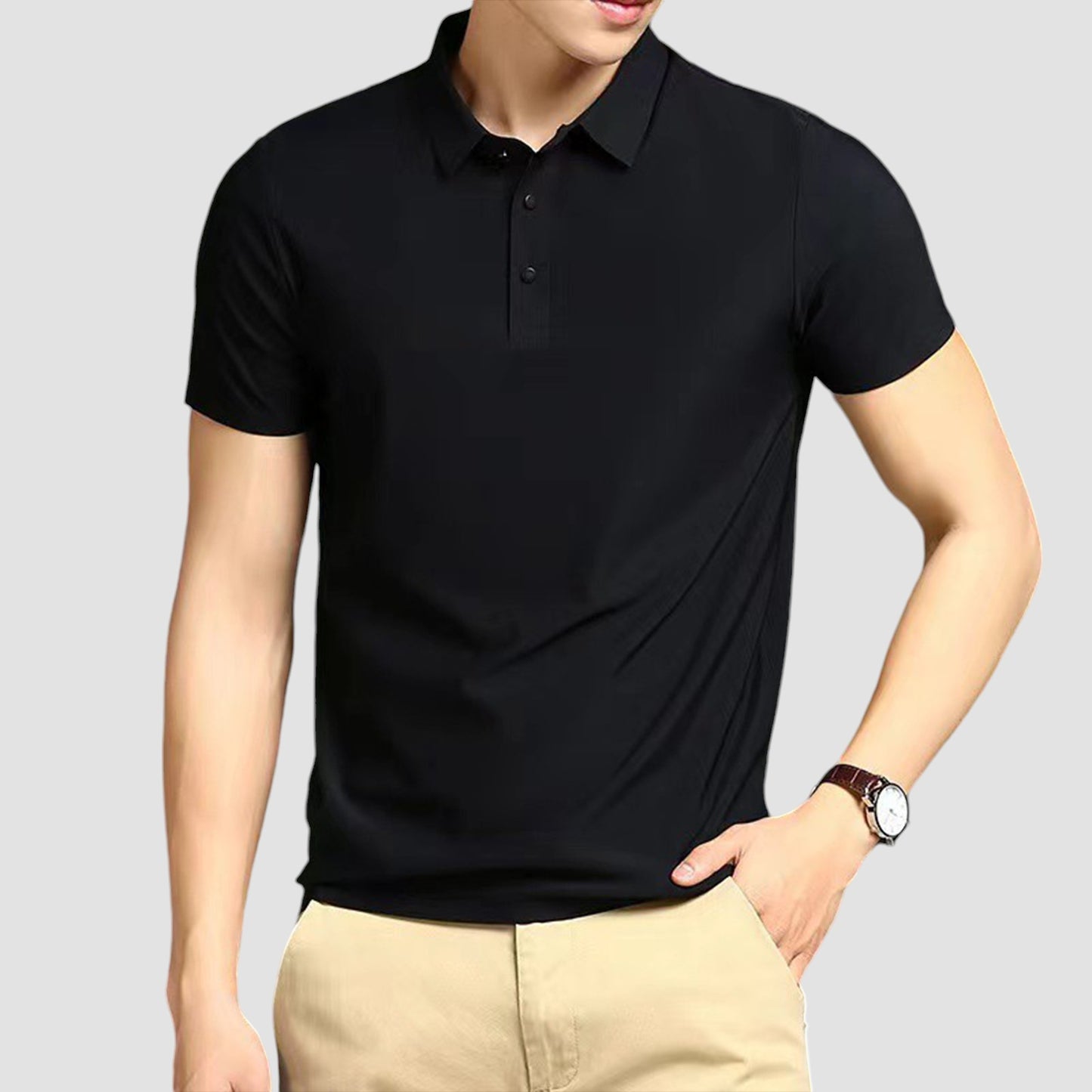 STRETCH NON-IRON ANTI-WRINKLE POLO SHIRT